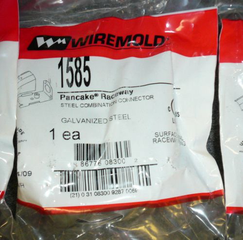 Lot of (6) wiremold steel combination connector 1500 series 1585 raceway nip new for sale