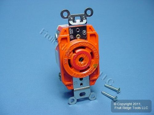 New leviton l22-30r iso gnd locking receptacle 30a 277/480v 3?y 2820-ig-066 box for sale
