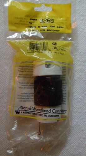 New woodhead safeway connector socket #5269 nema 5-15r 15a 125v for sale