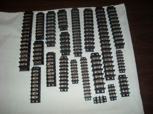 A LOT OF 20 DIFFERENT TERMINAL BLOCKS ONE KIND IS JONES