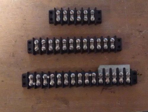 6 used vintage jones screw terminal blocks complete with all screws           m3 for sale