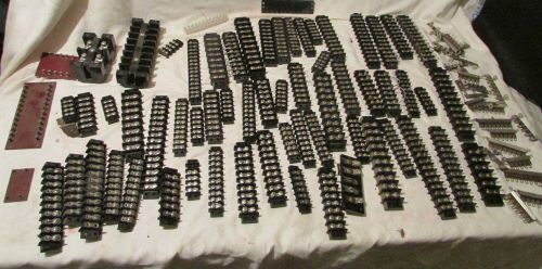 60 terminal barrier strips screw type 25+ solder terminal blocks please  read for sale