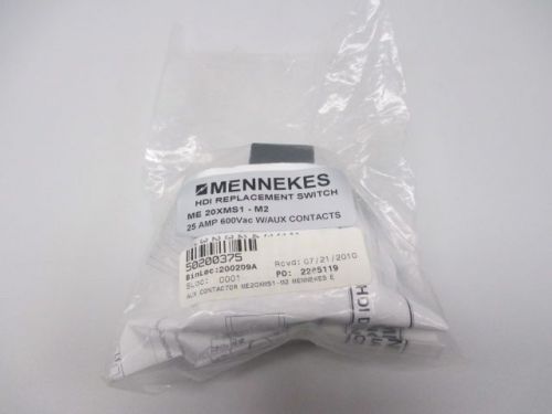 New mennekes me20xms1-m2 25a 600v-ac disconnect switch d230293 for sale