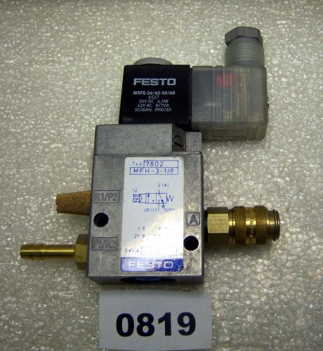 (0819) festo solenoid valve mfh-3-1/8 for sale