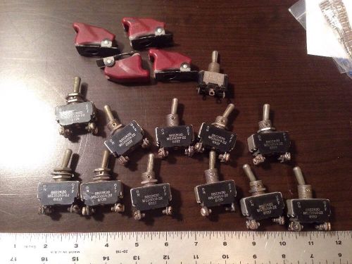 Culter-Hammer MS35059-22/8822K20 Switch Mil Spec Toggle Switches 12 Plus 4 Cover