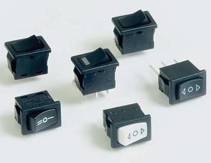 Rocker Switches SPST OFF-ON R/A 15A (5 pieces)