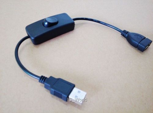 USB Cable with ON/OFF Switch Power Control Cable for Raspberry Pi Arduino