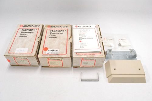 Lot 3 burndy pcsf-tc flexway undercarpet power system wiring assembly b303868 for sale