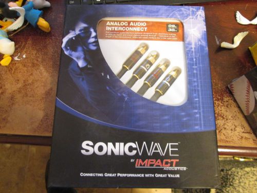3ft SonicWave® RCA Acoustics Analog Audio Interconnect Cable