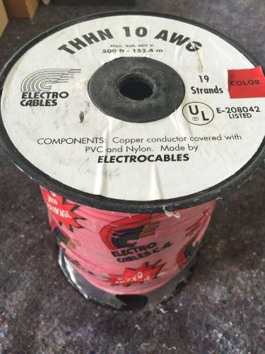 ELECTROCABLES THHN 10 AWG 500 FT 600V