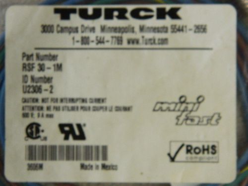 Turck RSF30-1M Mini fast cable new