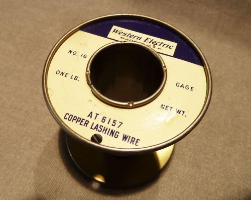 Western electric &#034;partial&#034; roll of copper lashing wire - at6157 - for sale
