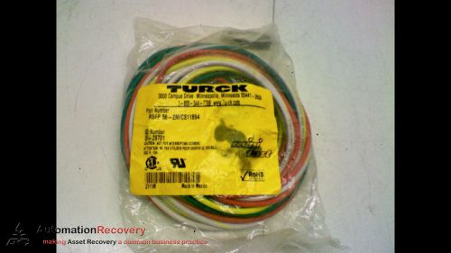 TURCK RSFP 56-2M/CS11894 5-POLE MALE SINGLE ENDED STR CABLE, NEW