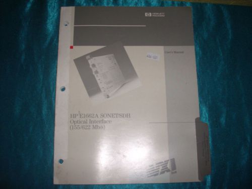 Hp e1662a user manual for sale