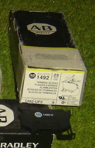 HERE is ONE ALLEN BRADLEY BULLETIN 1492-UF5 FUSE BLOCK FROM THE ORIGINAL BOX NEW