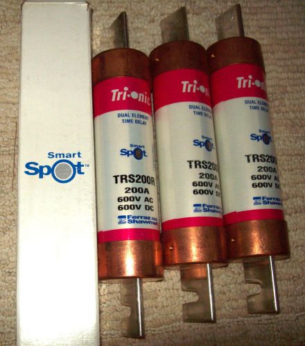 Set of 3 - Trionic TRS 200 R Ferazz Shawmut Smart Spot  Fuse