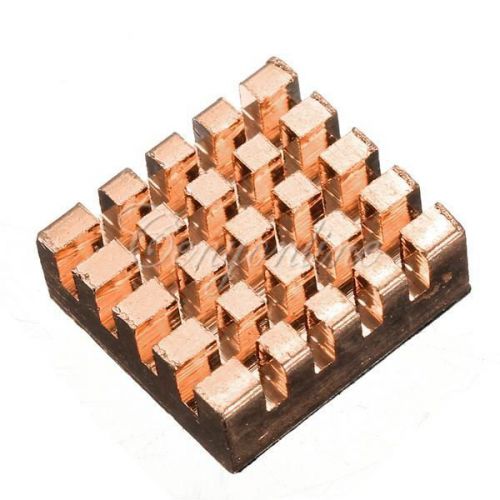 1pc self-adhesive pure copper heatsink cooling kit 11x11x5mm for raspberry pi for sale