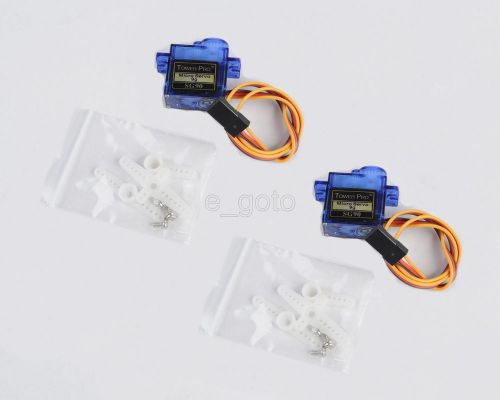 2pcs sg90 9g towerpro micro servo motor rc robot helicopter airplane controls for sale