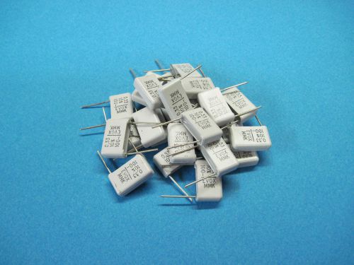 (25) evox mmk radial metallized polyester film capacitors: 0.33uf 10% 100v for sale