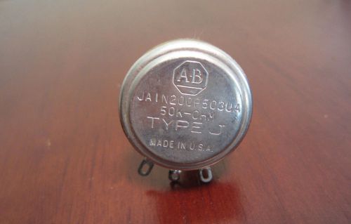 Allen bradley ja1n200p503ua 50k ohms type j potentiometer for sale