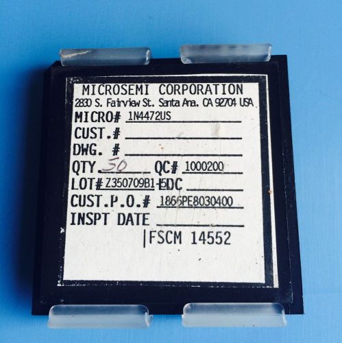 1n4472us micro semi diode zener 1.5w 20v mil-prf-19500/406 in4472us 50/ps for sale