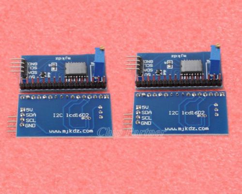 2pcs IIC/I2C TWI/SPI Serial Interface Board Module For Arduino 1602 LCD