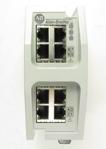Allen Bradley, Stratix 6000, Ethernet Managed Switch, 1783-EMS08T, SER A, Used