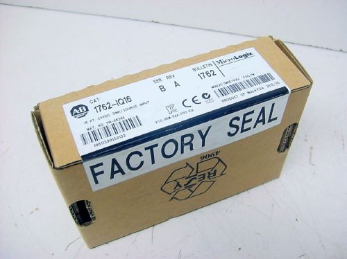 2012 New Sealed Allen Bradley 1762-IQ16 Ser B Micrologix 1762-1Q16 Input