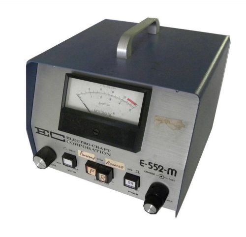 ELECTRO-CRAFT MOTOMATIC SPEED CONTROLLER MODEL E-552-M (2 AVAIL.) - SOLD AS IS