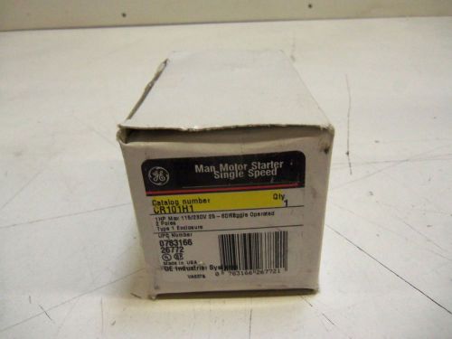 GENERAL ELECTRIC CR101H1 STARTER 2 POLE TOGGLE OPERATED *NEW IN BOX*