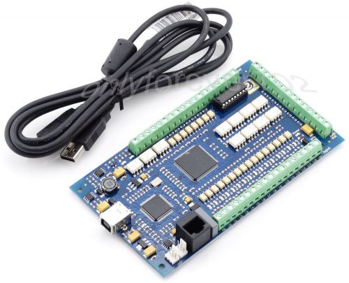Usb 4 axis cnc 1mhz mach3 motion controller card interface breakout board 3 ecut for sale