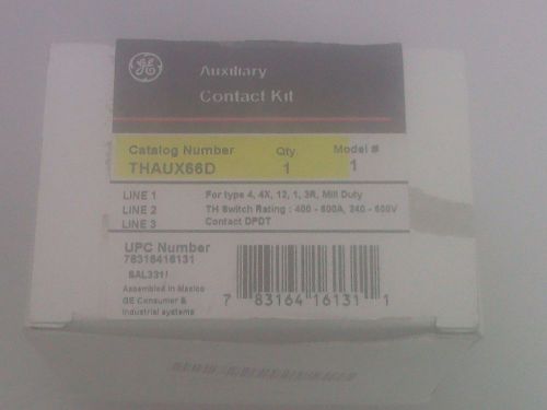 GE THAUX66D AUXILIARY CONTACT KIT