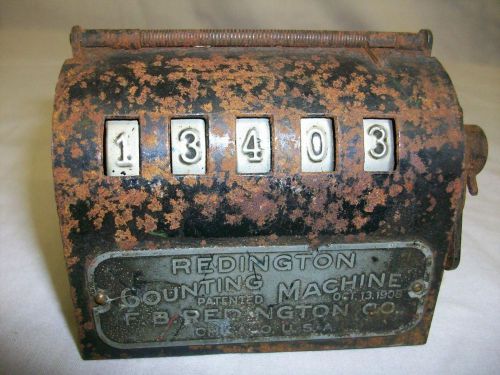Vintage Redington Metal Counter Machine- Patented Oct. 13 1908 (#1469)