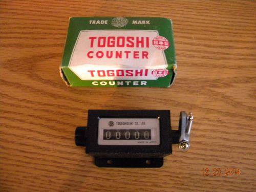 TOGOSHI RS-5 DIGIT COUNTER, New in Box, Made in Japan