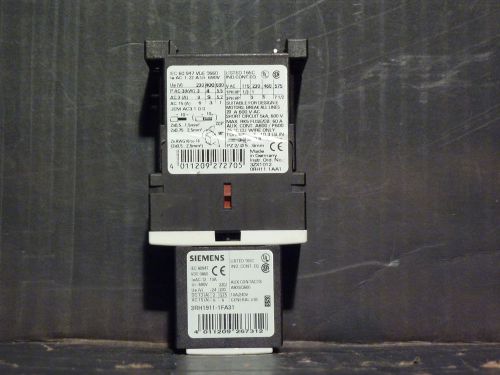 Siemens 3ZX1012-ORH11-1AA1 Relay With  3RH1911-1FA31 Auxiliary Contact