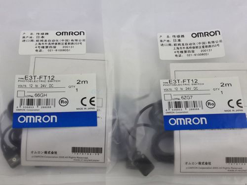 Omron Photoelectric Switch E3T-FT12 E3TFT12 12-24VDC new Free shipping #J345 lx