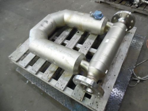 Micro motion cmf300m426nu mass flow sensor, stainless, sn: 400121, used for sale