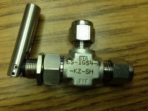 Whitey swagelok ss-1gs4-a-hz-sh toggle valve for sale