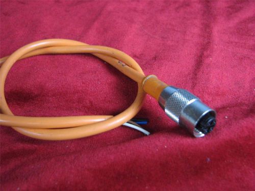 Efector Euro Cordset Euro-Fast 4 Wire Sensor Cable Connector P/N RTK4-07//5 409