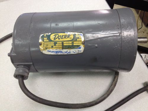 Doerr Motor 3/4HP, 3450 RPM, 56C Frame, 230V single phase