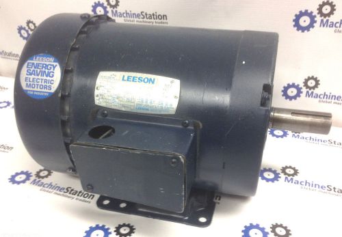 Leeson 5hp 3 phase motor #c184t17fb1e - 1,740 rpm 208/230v for sale