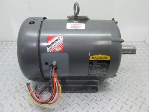 Baldor industrial motor m3710t 7.5hp 1-3/8&#034; shaft 208-230/460v 21.4-20.4/10.2a for sale