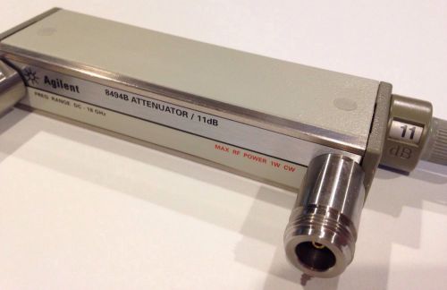 Agilent hp 8494b opt 001 18 ghz 11 db manual step attenuator for sale