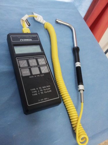 Omega HH21 Microprocessor +Omega 88000-K-RSC Type K Thermocouple Extension Cable