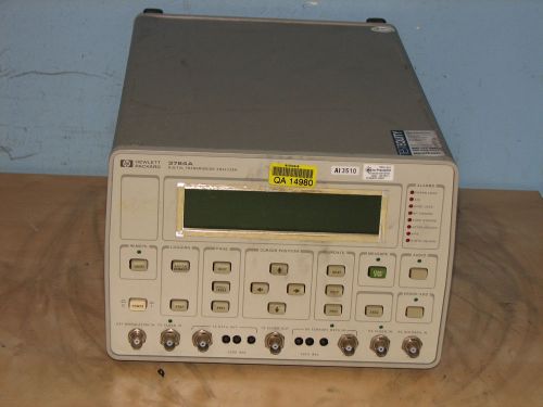 HP 3784A  115V Digital Transmission Analyzer W/Opt 061(No Plastic Window/Handle)