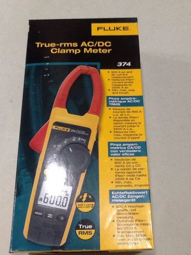 Fluke 374 true-rms ac/dc clamp meter brand new in box for sale