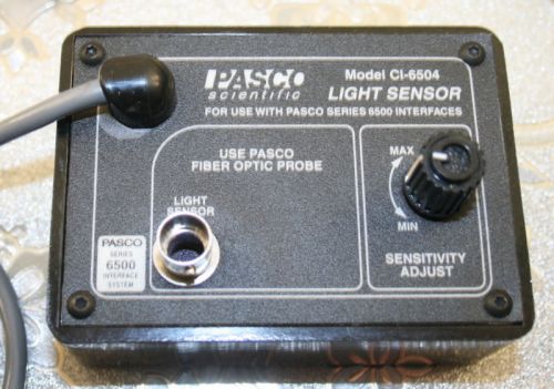 Pasco Scientific Light Sensor CI-6504 Series 6500
