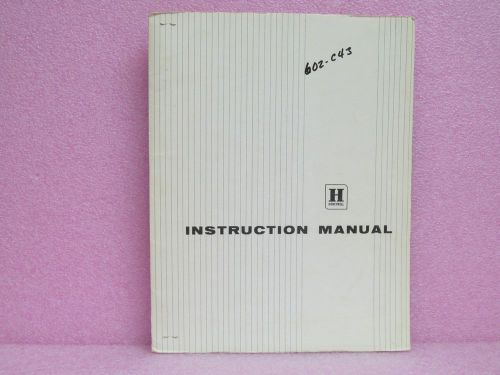 Honeywell Manual 602 C43 Recording Cam-type Program Controller Instruction Man.