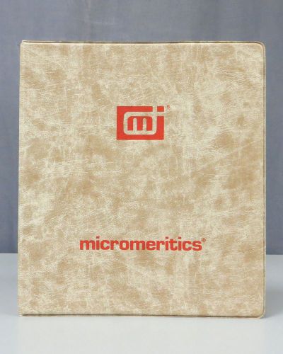 Micromeritics Gemini 2360 Surface Area Analyzer Operators Manual &amp; Ref Guide