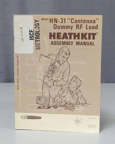 Heathkit &#034;cantenna&#034; dummy rf load model hn-31 assembly manual for sale